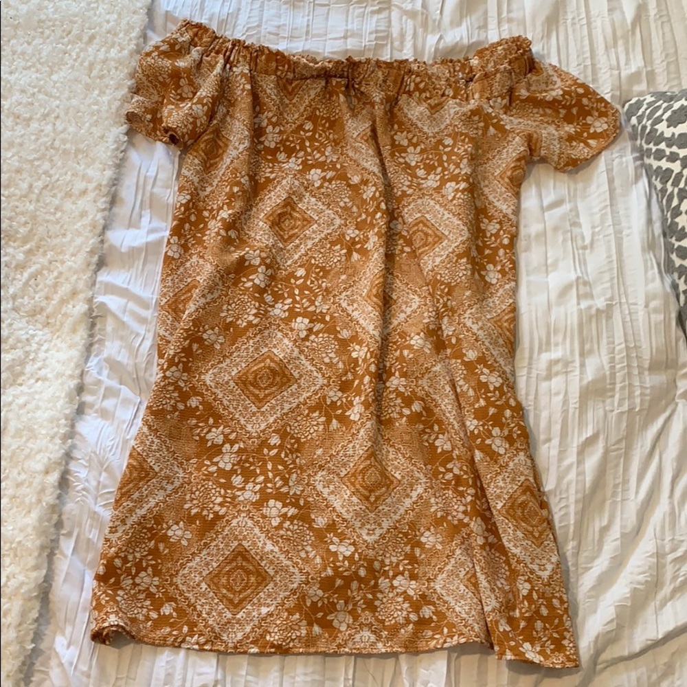 Orange swing dress